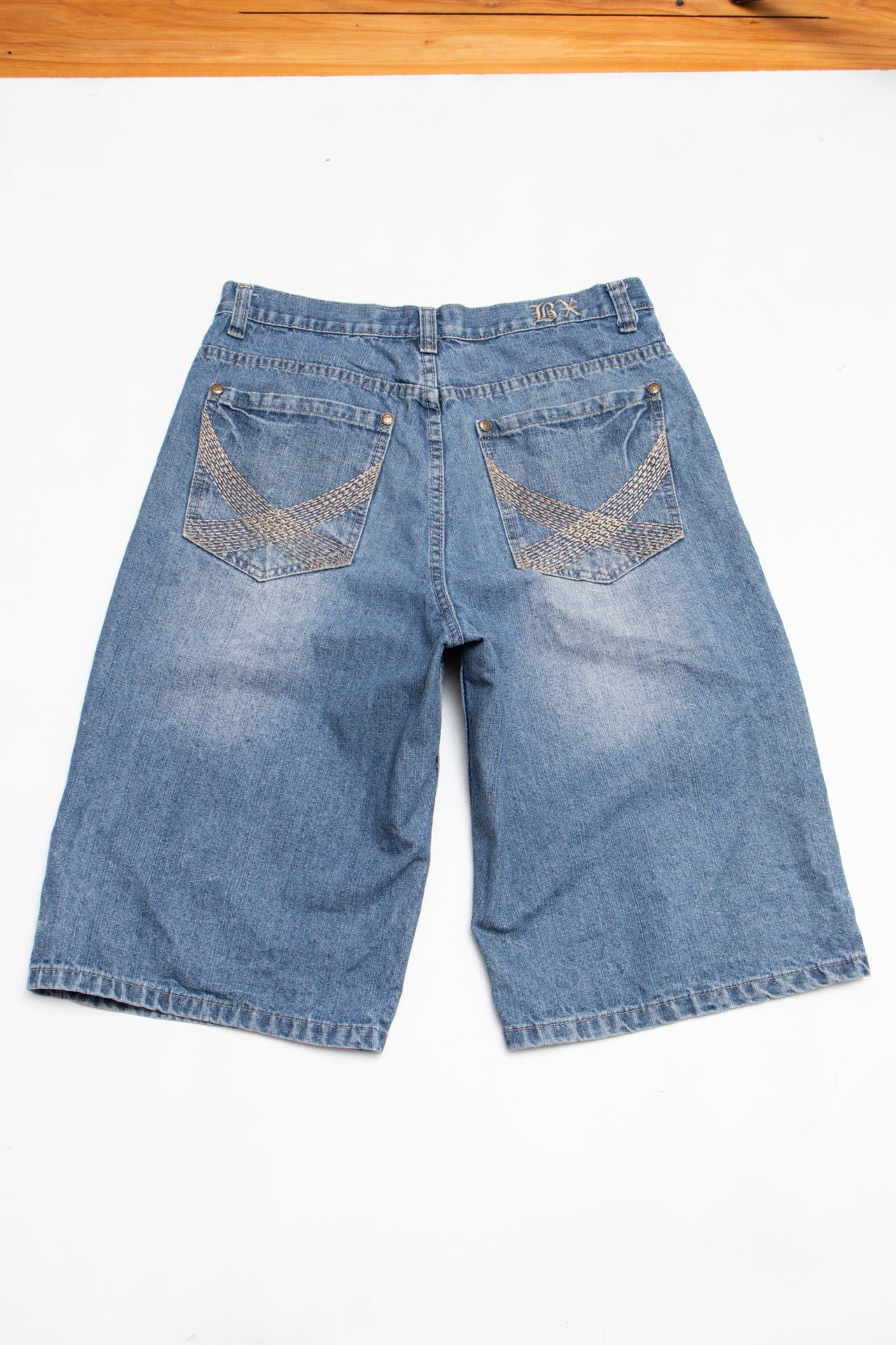 #084 Brooklyn Express Jort Blue | c. 211 | Size 10