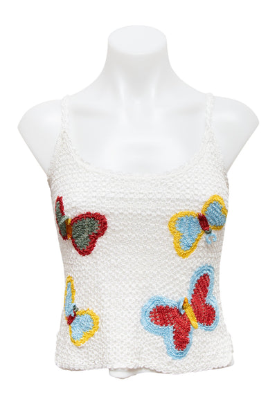 #12 Peace & Love Cami Top White | c. 192 | Size 8