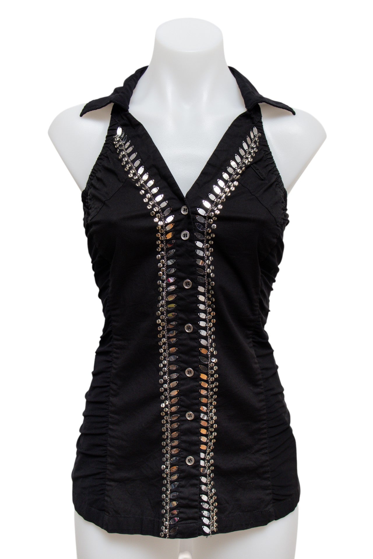 #38 Karv Halter Top Black | c. 186 | Size 10