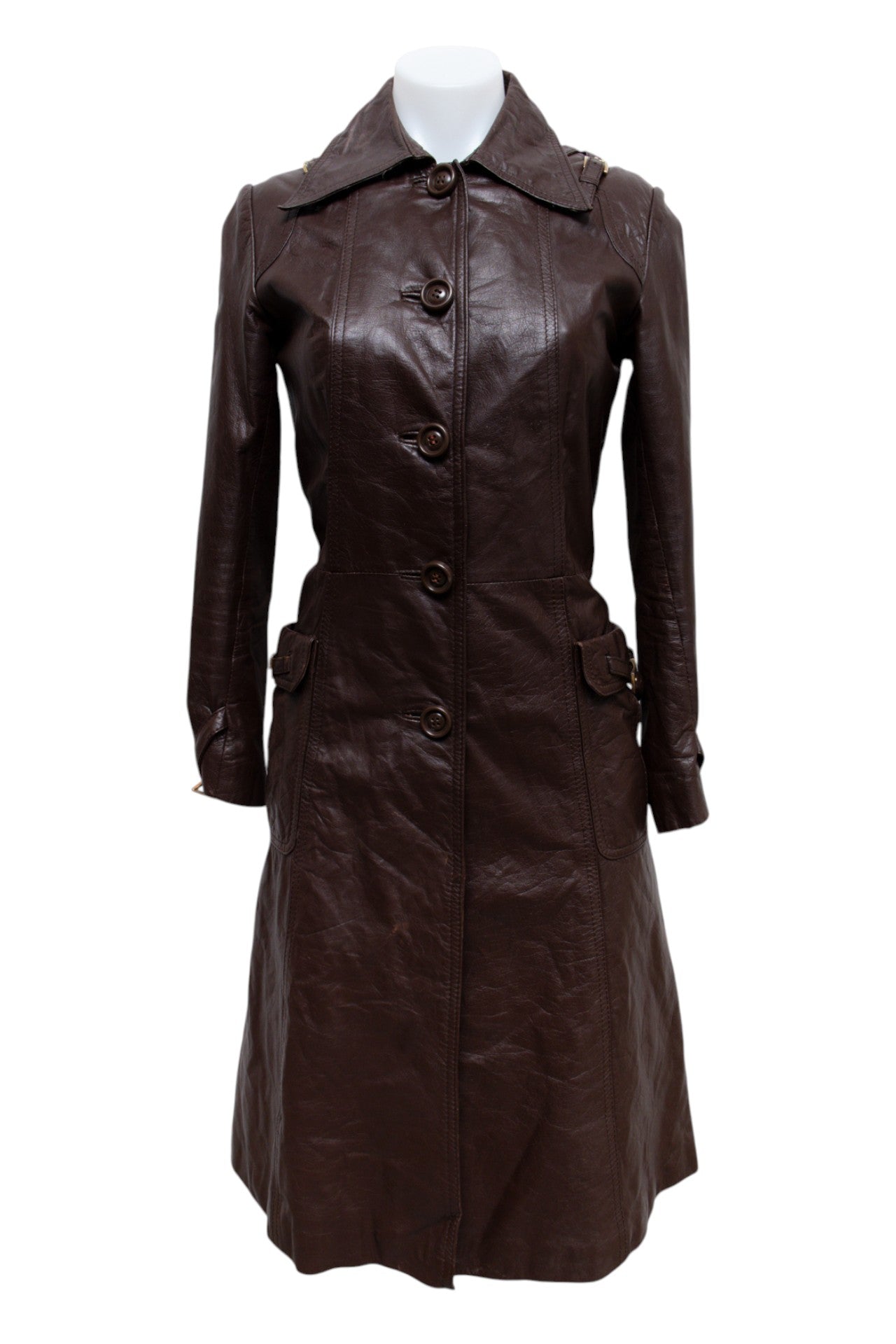 #107 Fashion Avenue Leather Corp. Pants Brown | c. 192 | Size 8