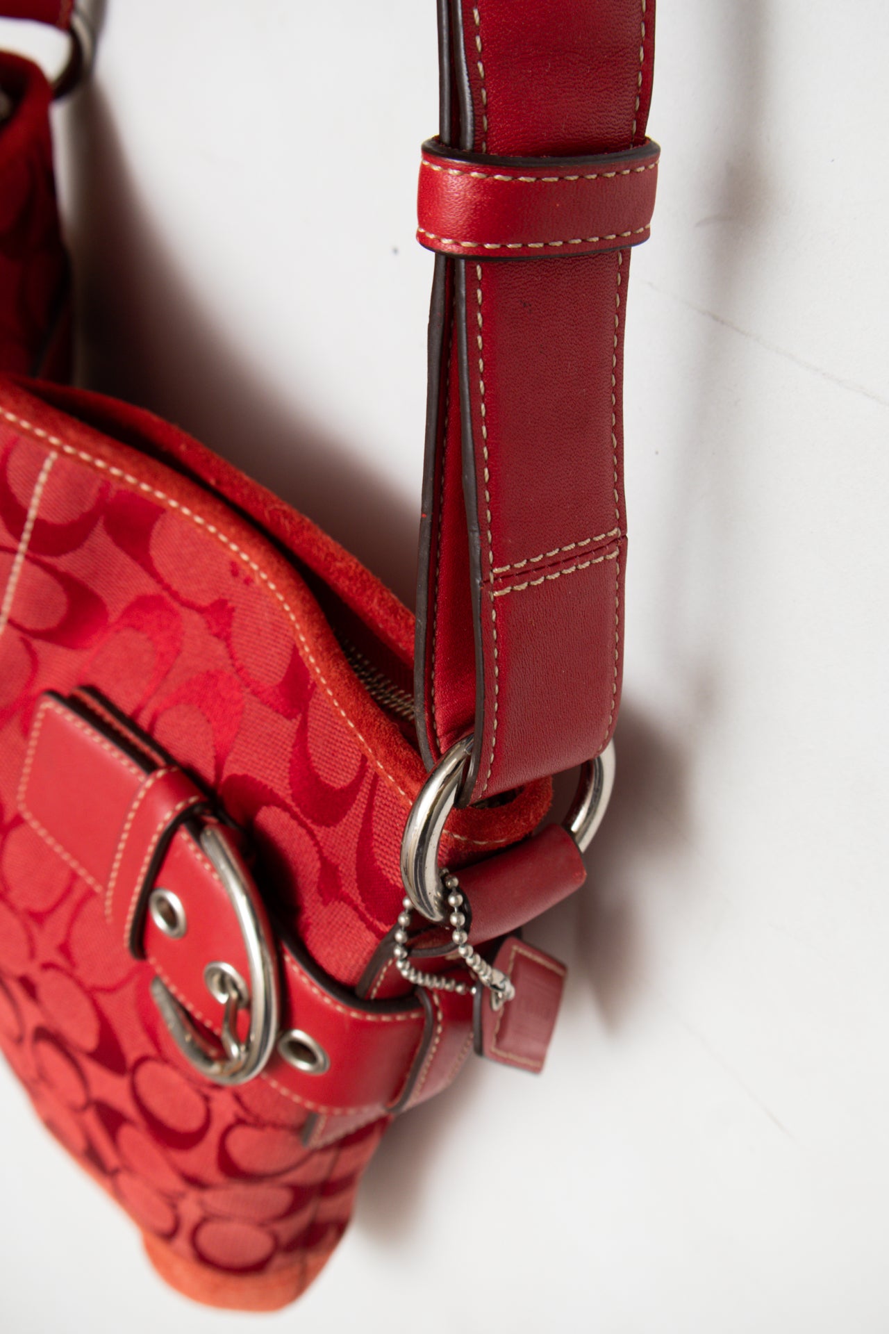 #141 Coach Shoulder Bag Red | c. 184 | Size