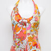 #018 Suzy Shier Halter Top Orange | c. 203 | Size 10
