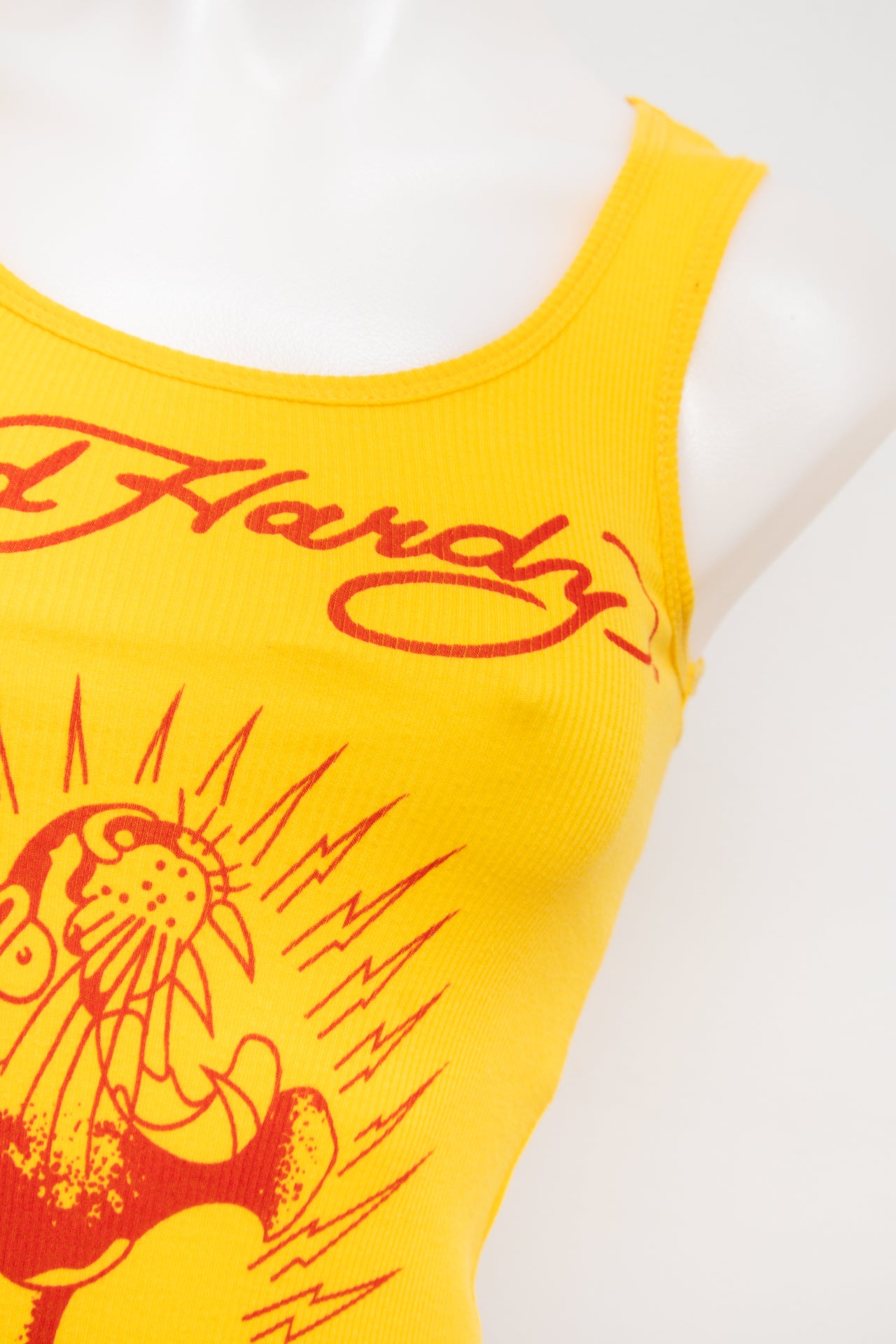 #49 Ed Hardy Tank Top Yellow | c. 193 | Size 10