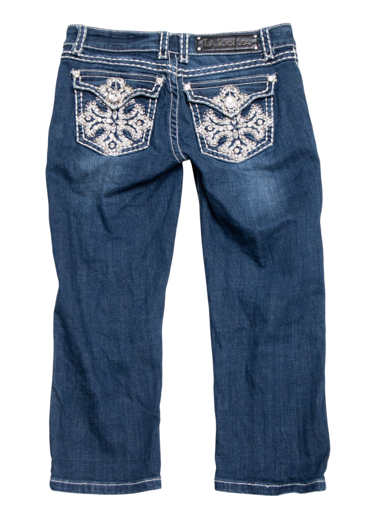 #152 L.a. Idol Usa Capris Blue | c. 212 | Size 10