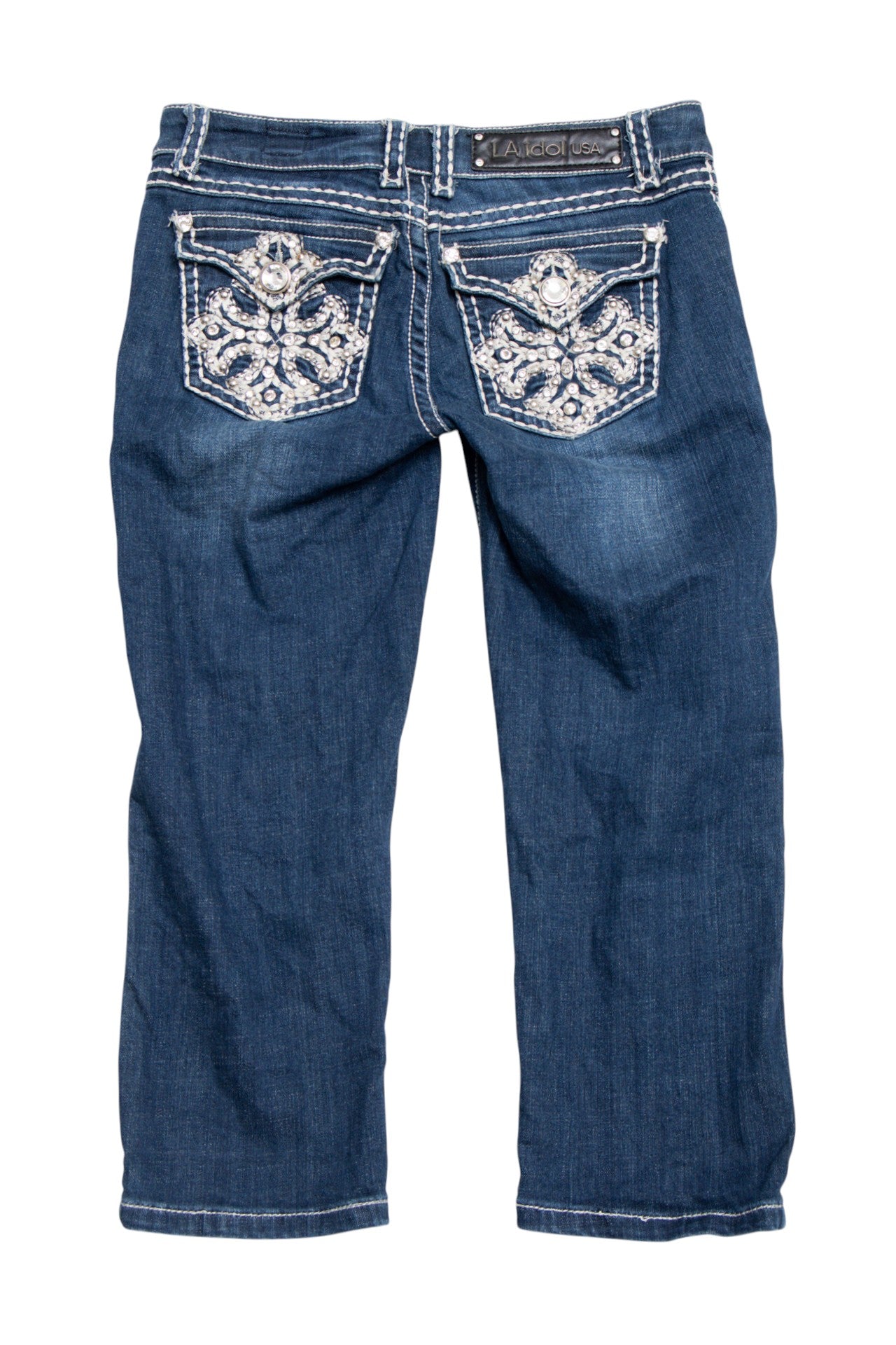 #152 L.a. Idol Usa Capris Blue | c. 212 | Size 10