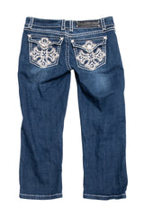 #152 L.a. Idol Usa Capris Blue | c. 212 | Size 10