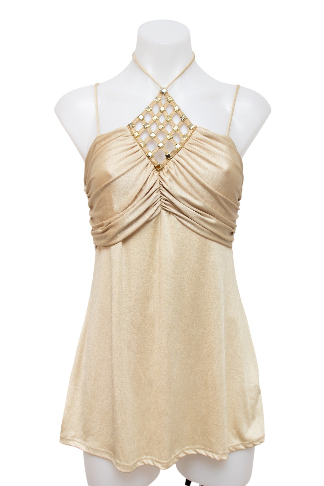 #04 Charlotte Russe Cami Top Beige | c. 196 | Size 10/12
