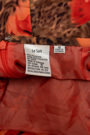 #090 Le Suit Long Skirt Brown | c. 213 | Size 16