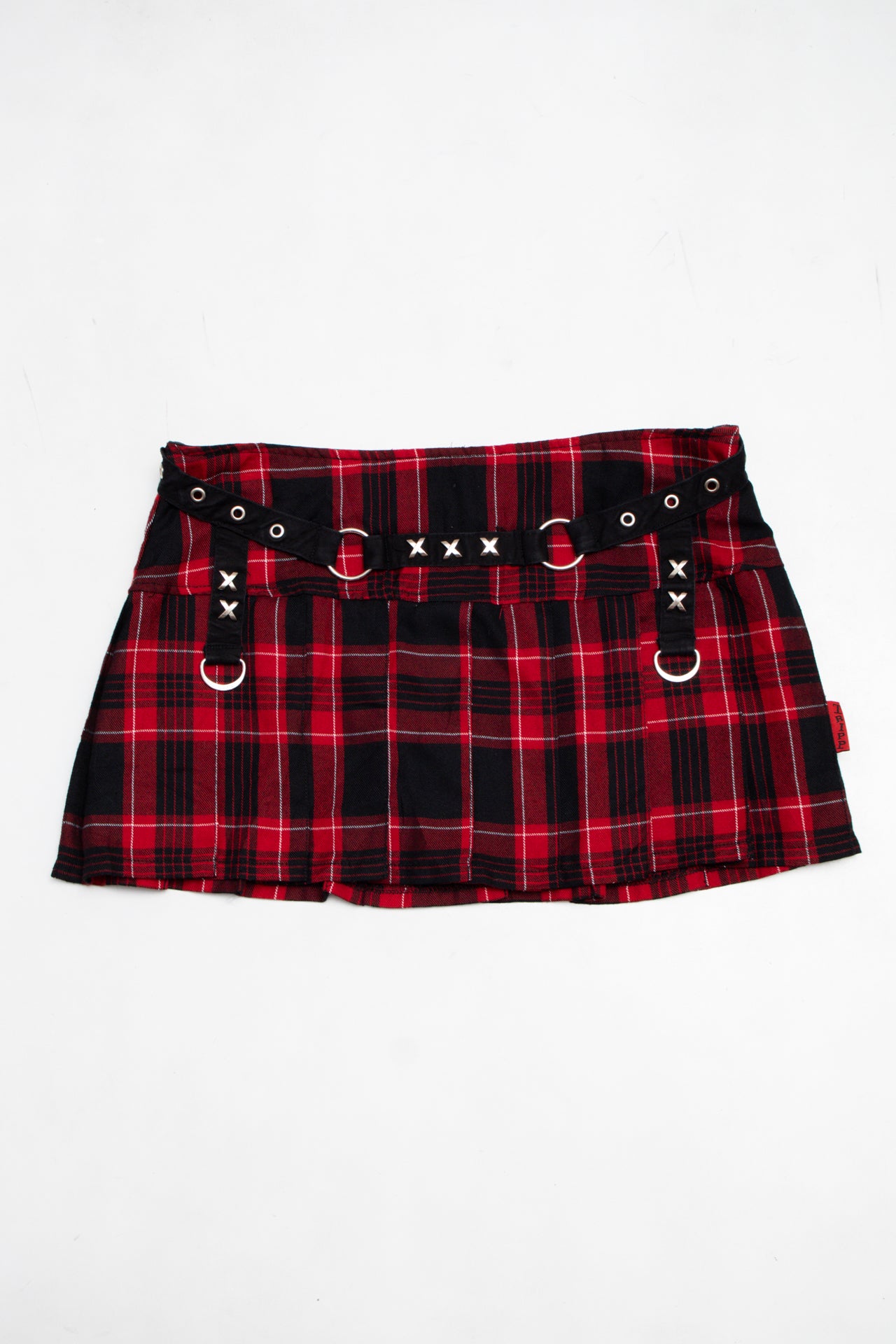 #068 Tripp Mini Skirt Red | c. 204 | Size 12/14