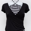 #31 Floral T-shirt Black | c. 193 | Size 8