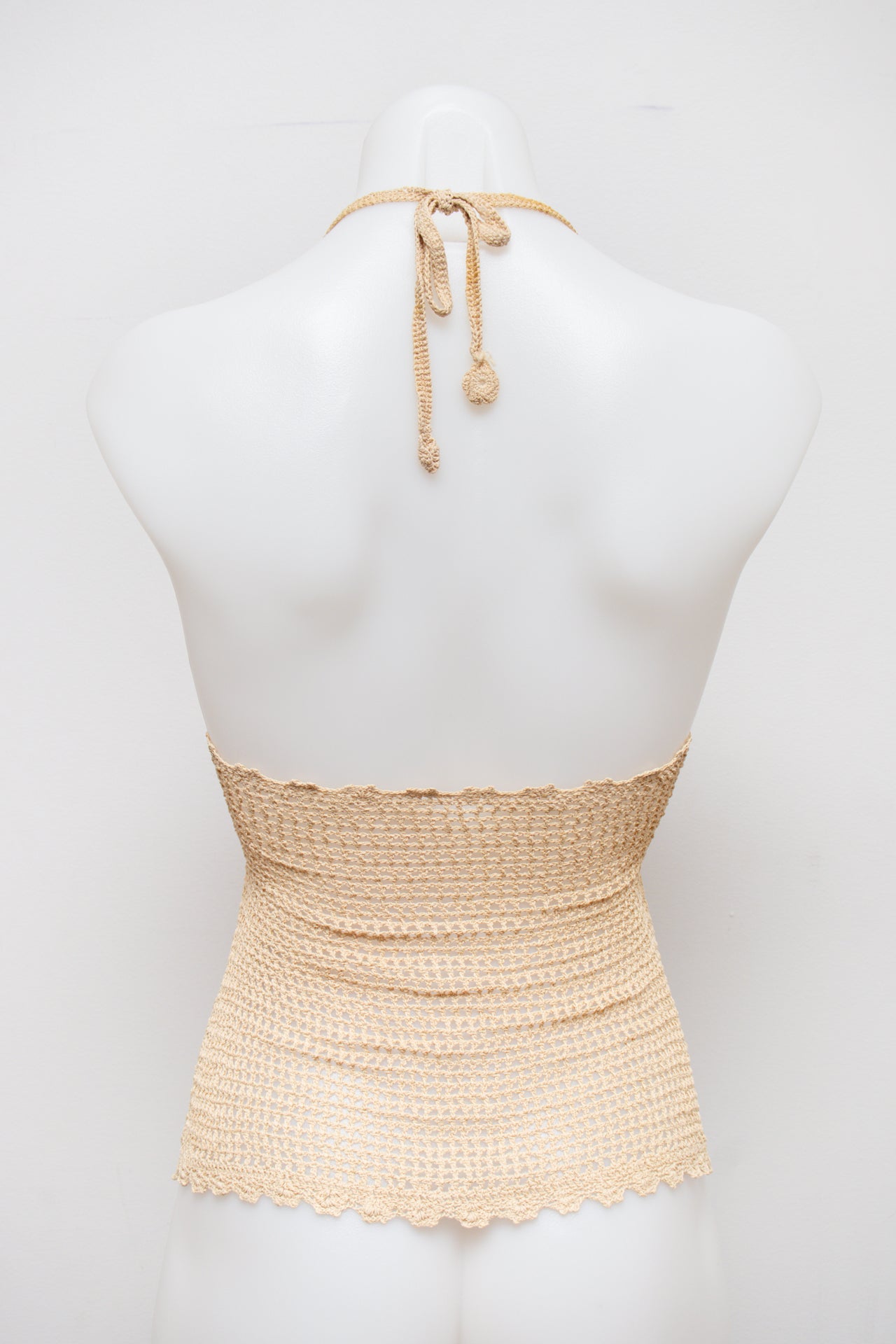 # Halter Top Beige | c. 181 | Size 6/8