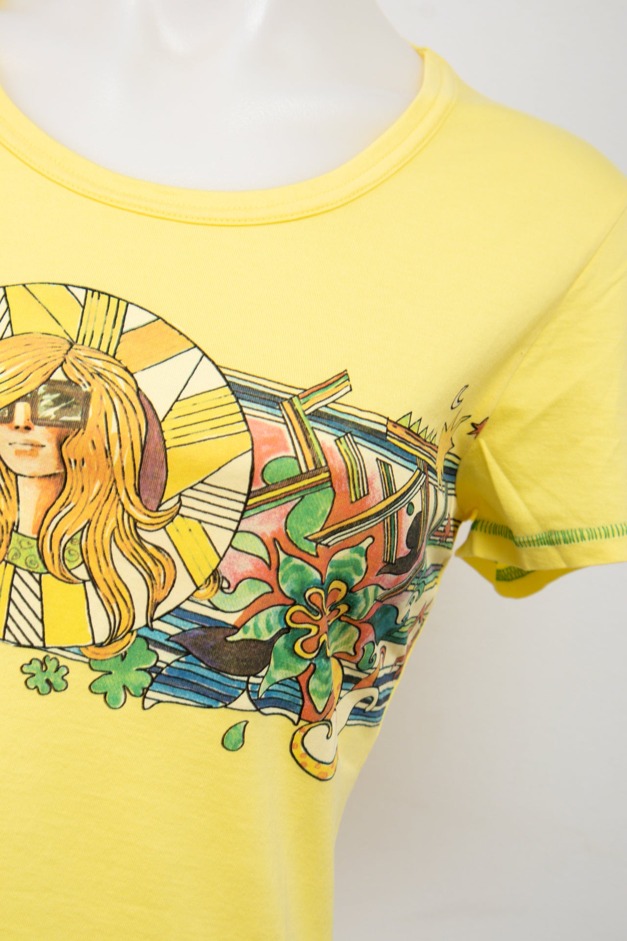 #160 Miss Sixty T-shirt Yellow | c. 206 | Size 6