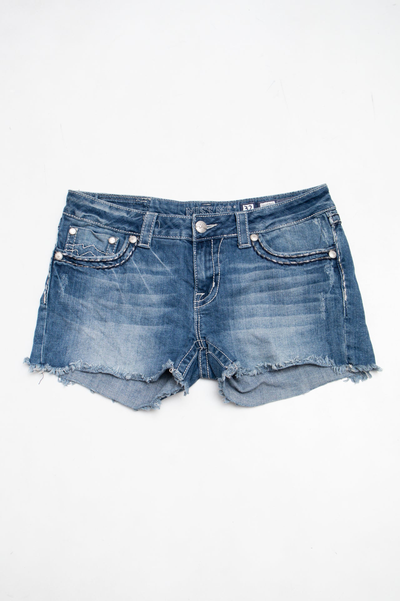 #081 Miss Me Denim Shorts Blue | c. 204 | Size 10