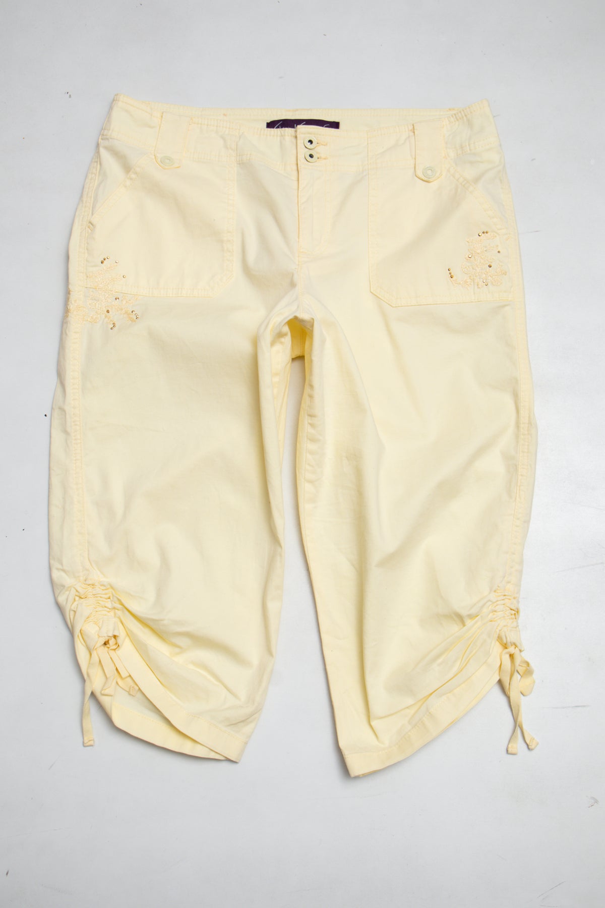 #078 Gloria Vanderbilt Capris Yellow | c. 209 | Size 12