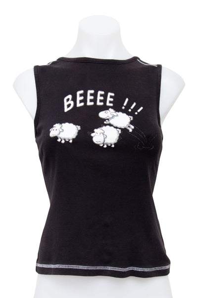 #63 Spot Tank Top Black | c. 198 | Size 12