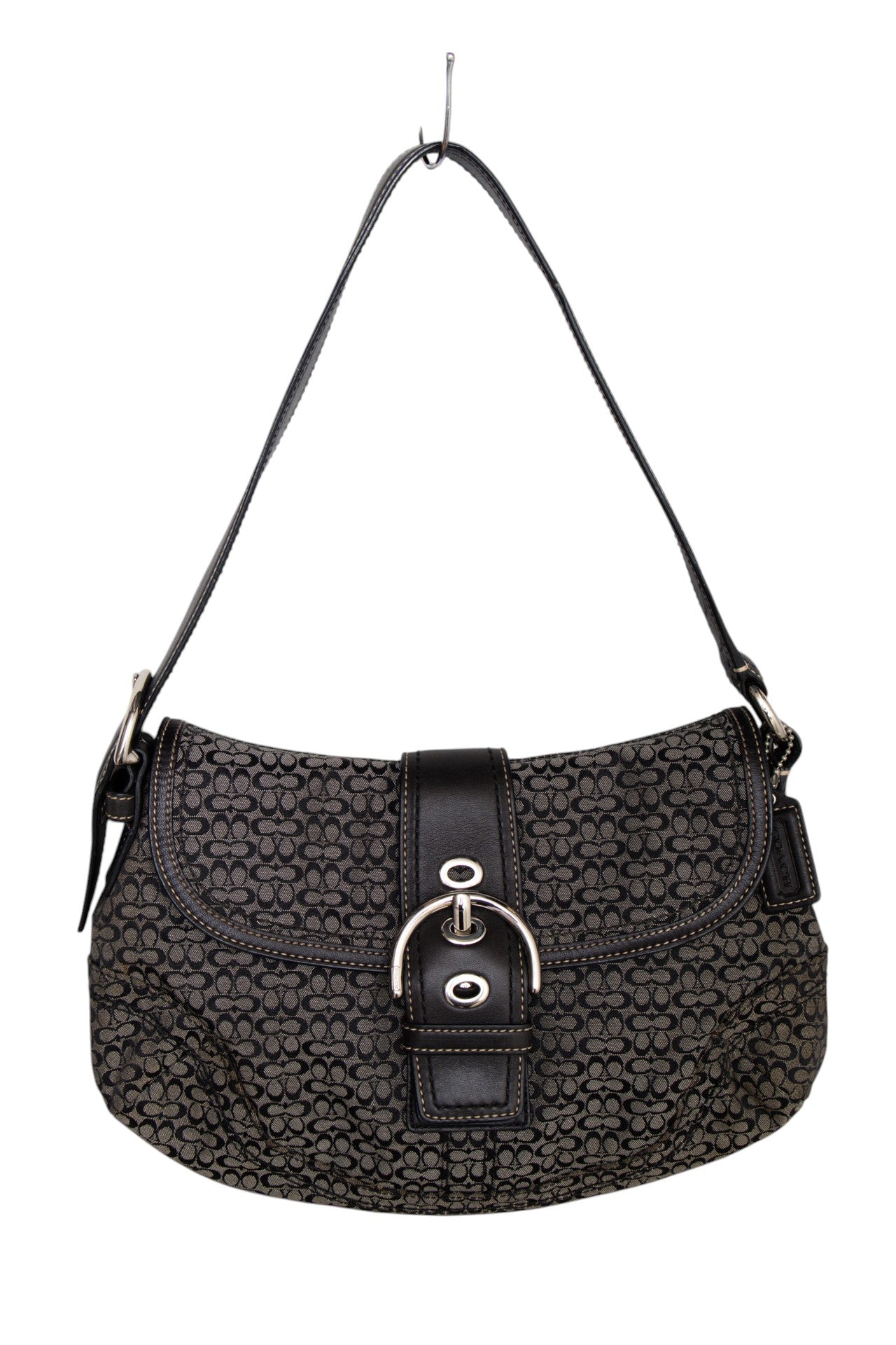 #157 Coach Shoulder Bag Black | c. 187 | Size