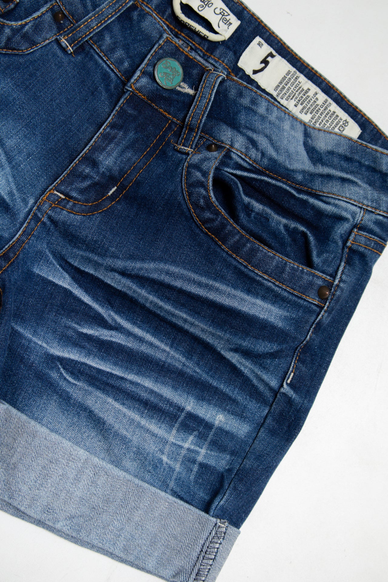 #144 Indigio Rein Denim Shorts Blue | c. 190 | Size 6