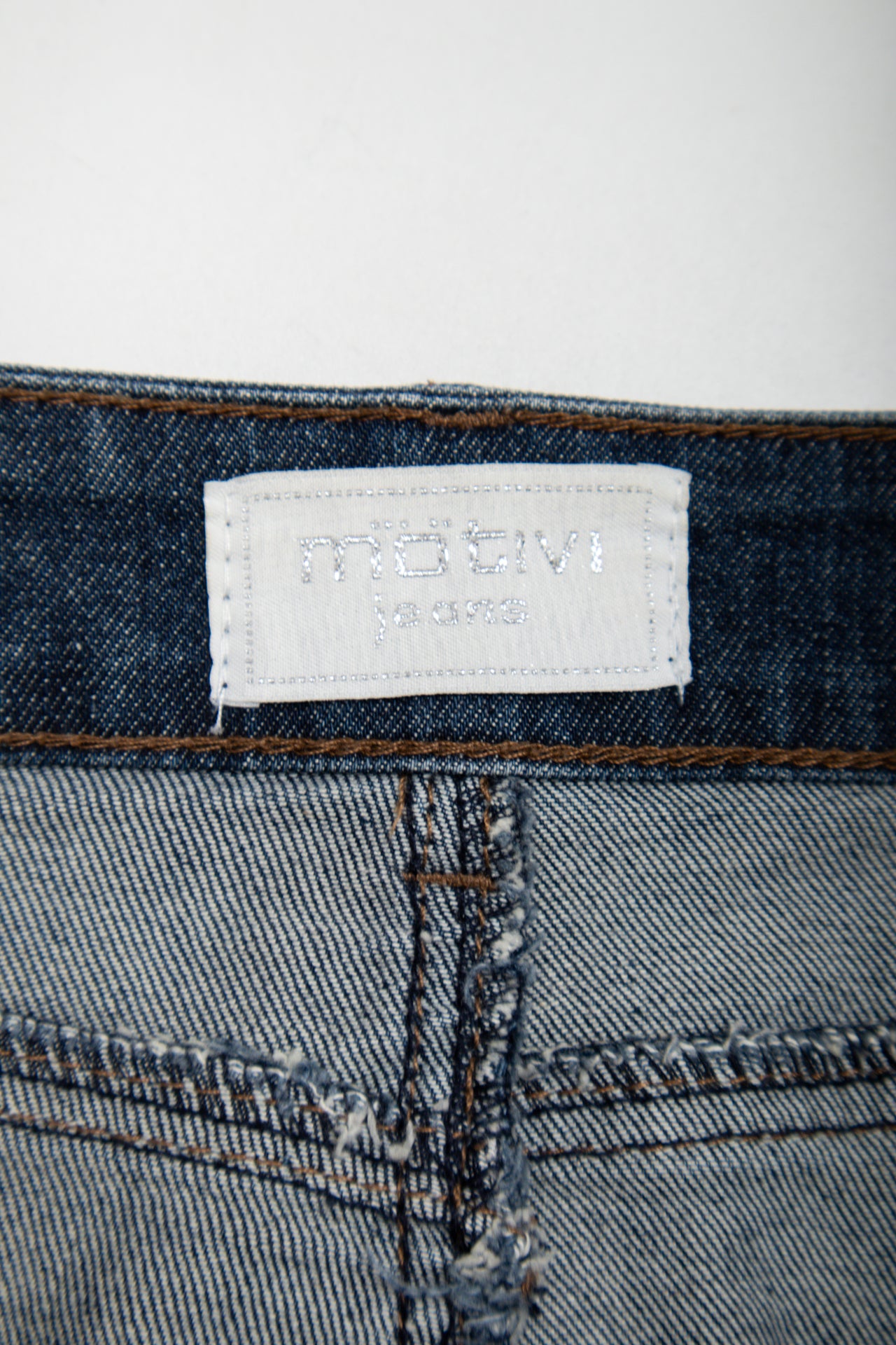 #141 Motivi Jeans Denim Mini Skirt Blue | c. 178 | Size 14