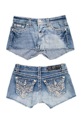 #089 L.a. Idol Booty Short Blue | c. 214 | Size 8