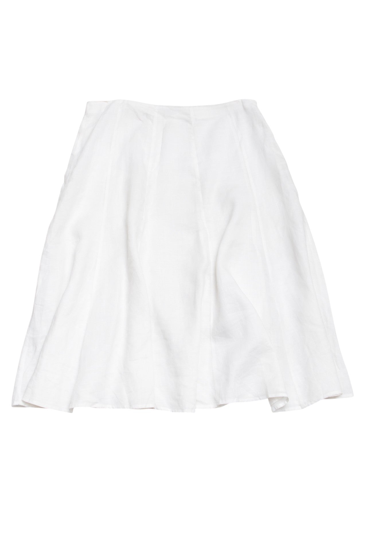 #126 Sunny Leigh LinenSkirt White | c. 193 | Size 10