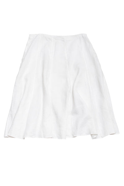 #126 Sunny Leigh LinenSkirt White | c. 193 | Size 10