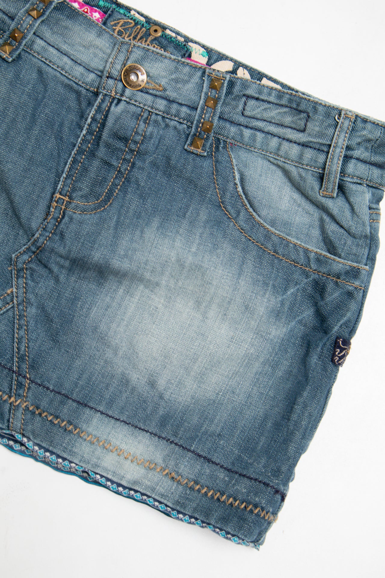 #073 Billabong Mini Skirt Blue | c. 204 | Size 8