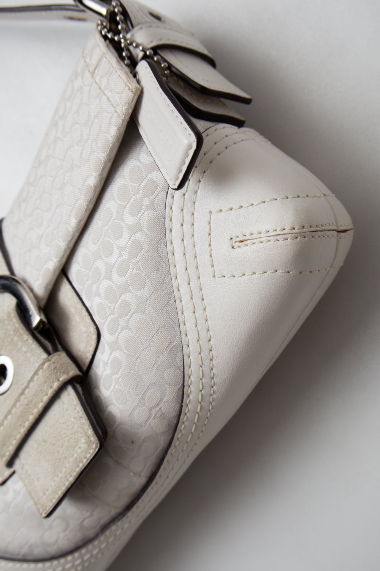 #186 Coach Shoulder Bag White | c. 200 | Size