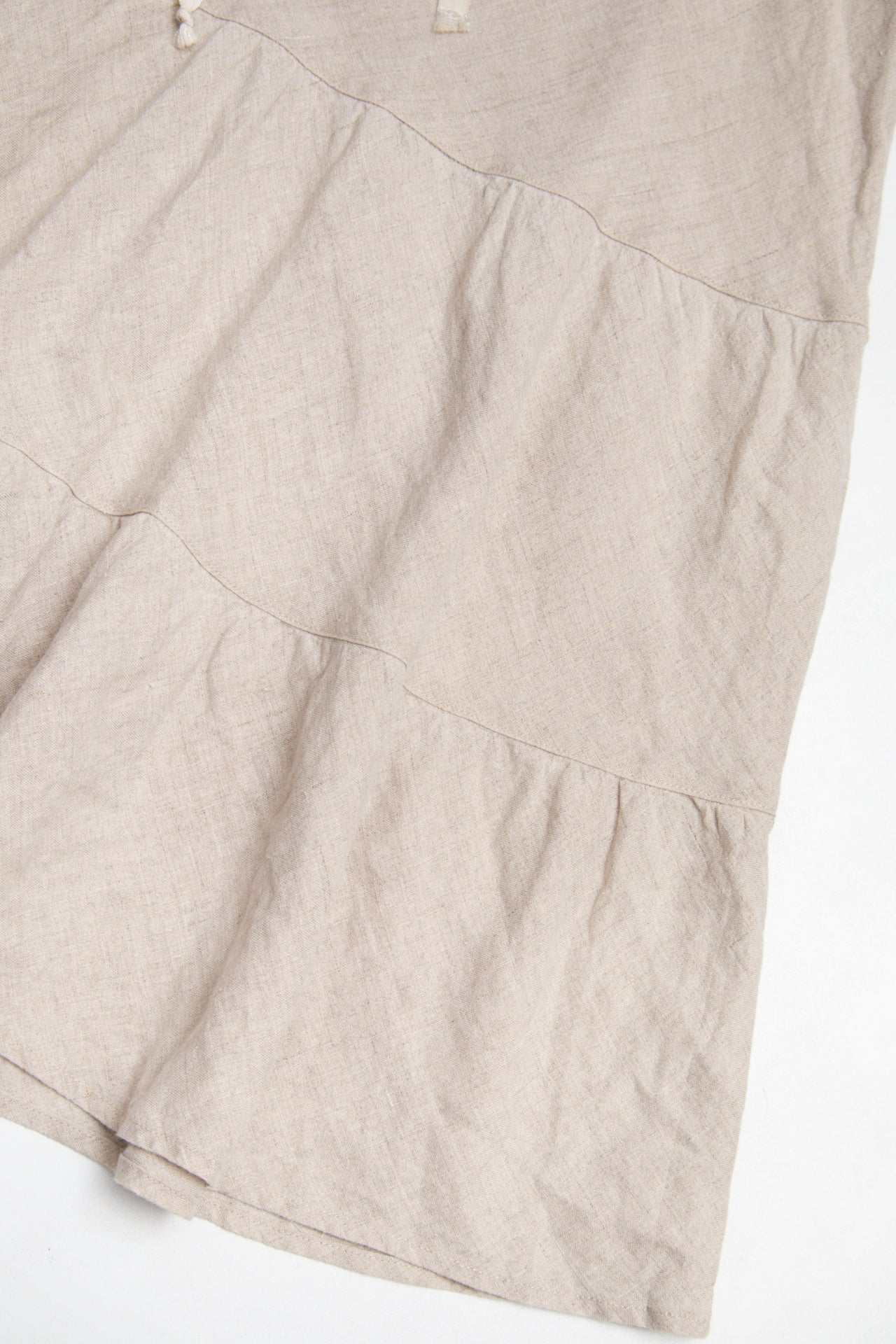 #113 Allen Allen LinenSkirt Beige | c. 193 | Size 10