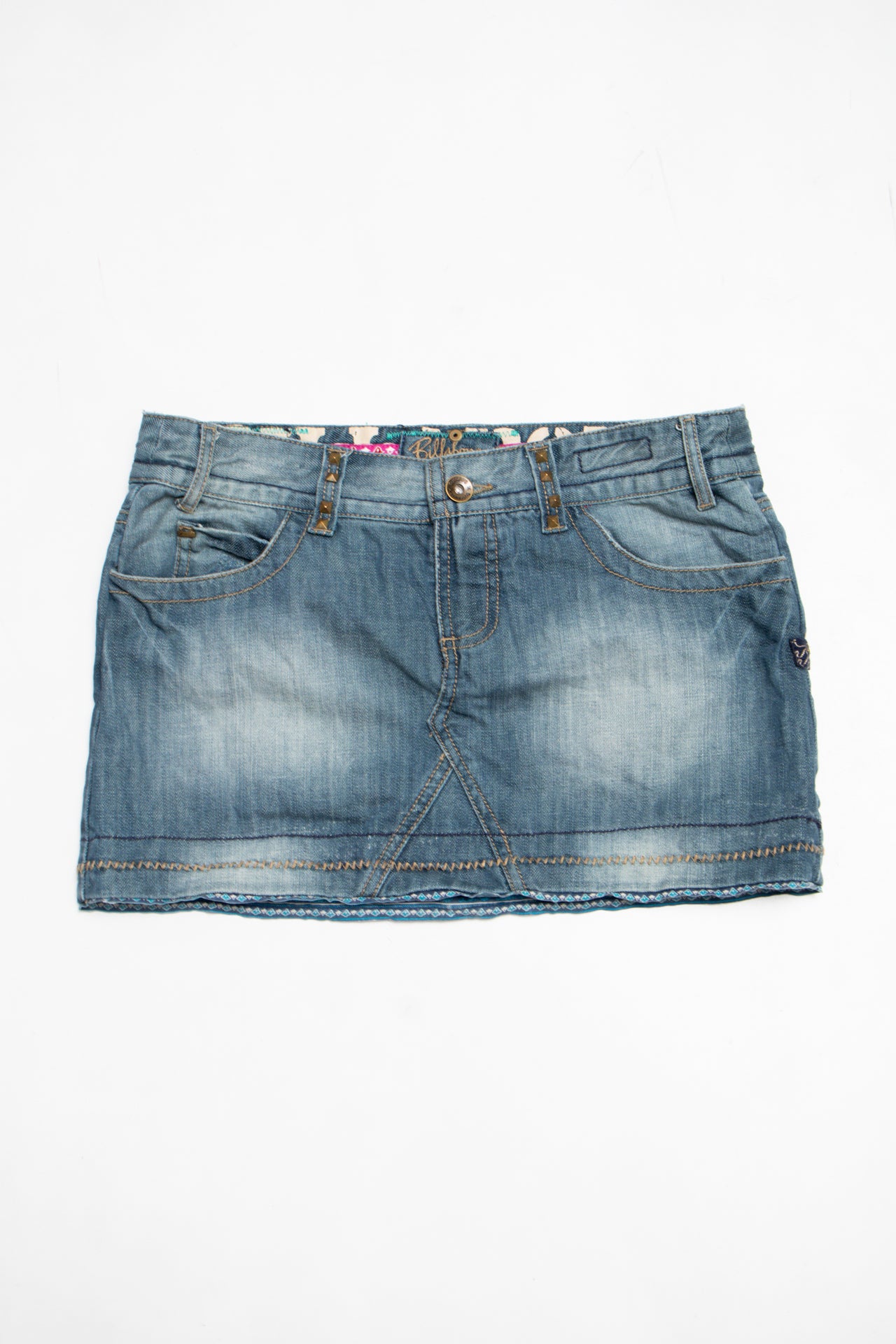 #073 Billabong Mini Skirt Blue | c. 204 | Size 8