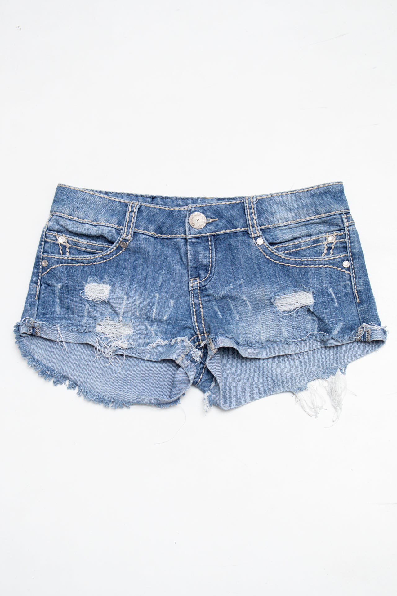 #186 Almost Famous Booty Short Blue | c. 209 | Size 8