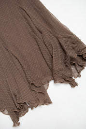 #112 Long Skirt Brown | c. 213 | Size 6