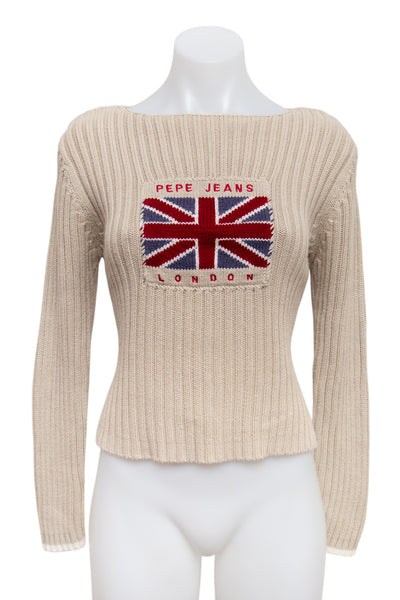 #92 Pepe Jeans sweater Beige | c. 193 | Size 12