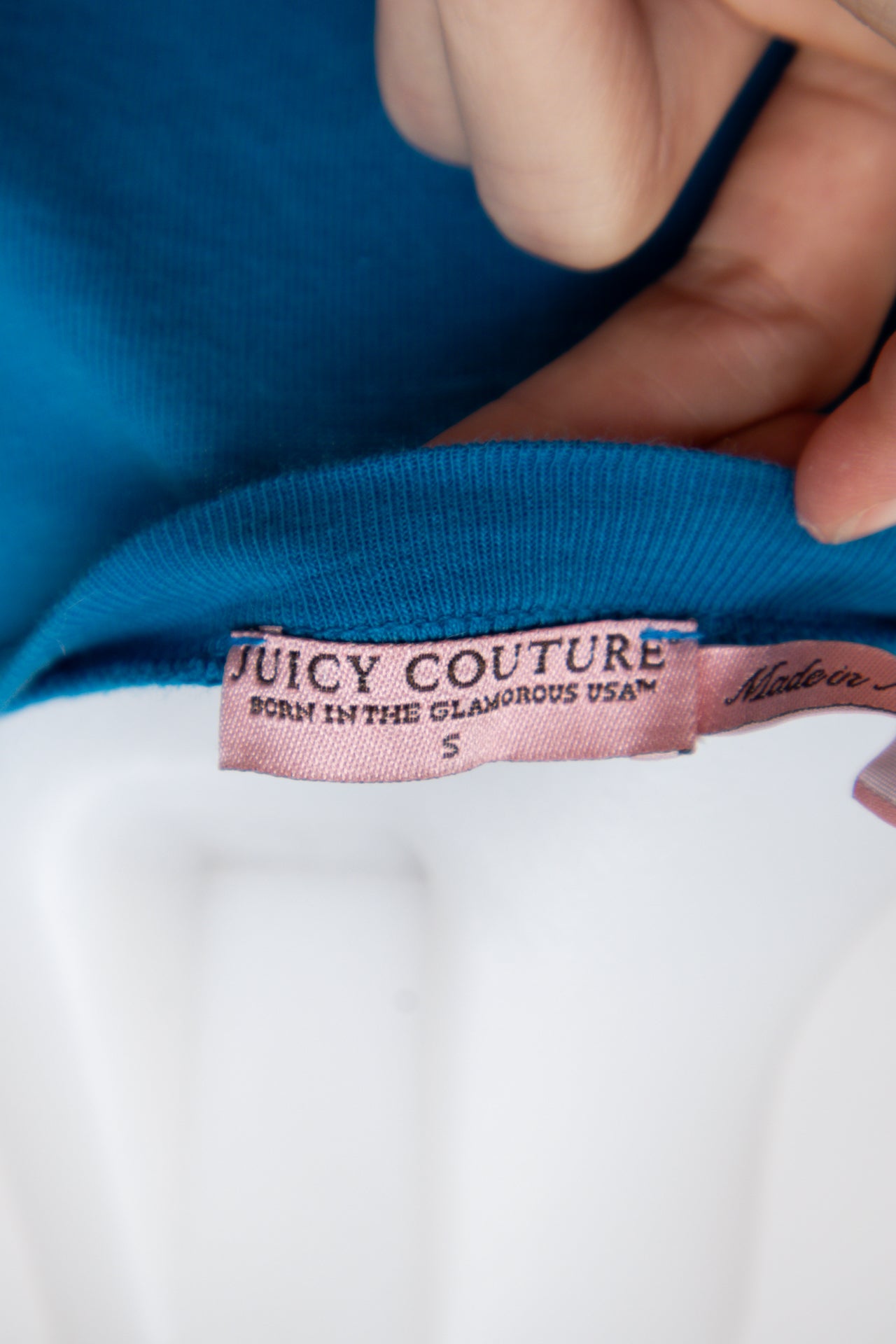 #52 Juicy Couture (label Text Visible: “juicy Couture”) T-shirt Blue | c. 195 | Size 8/10