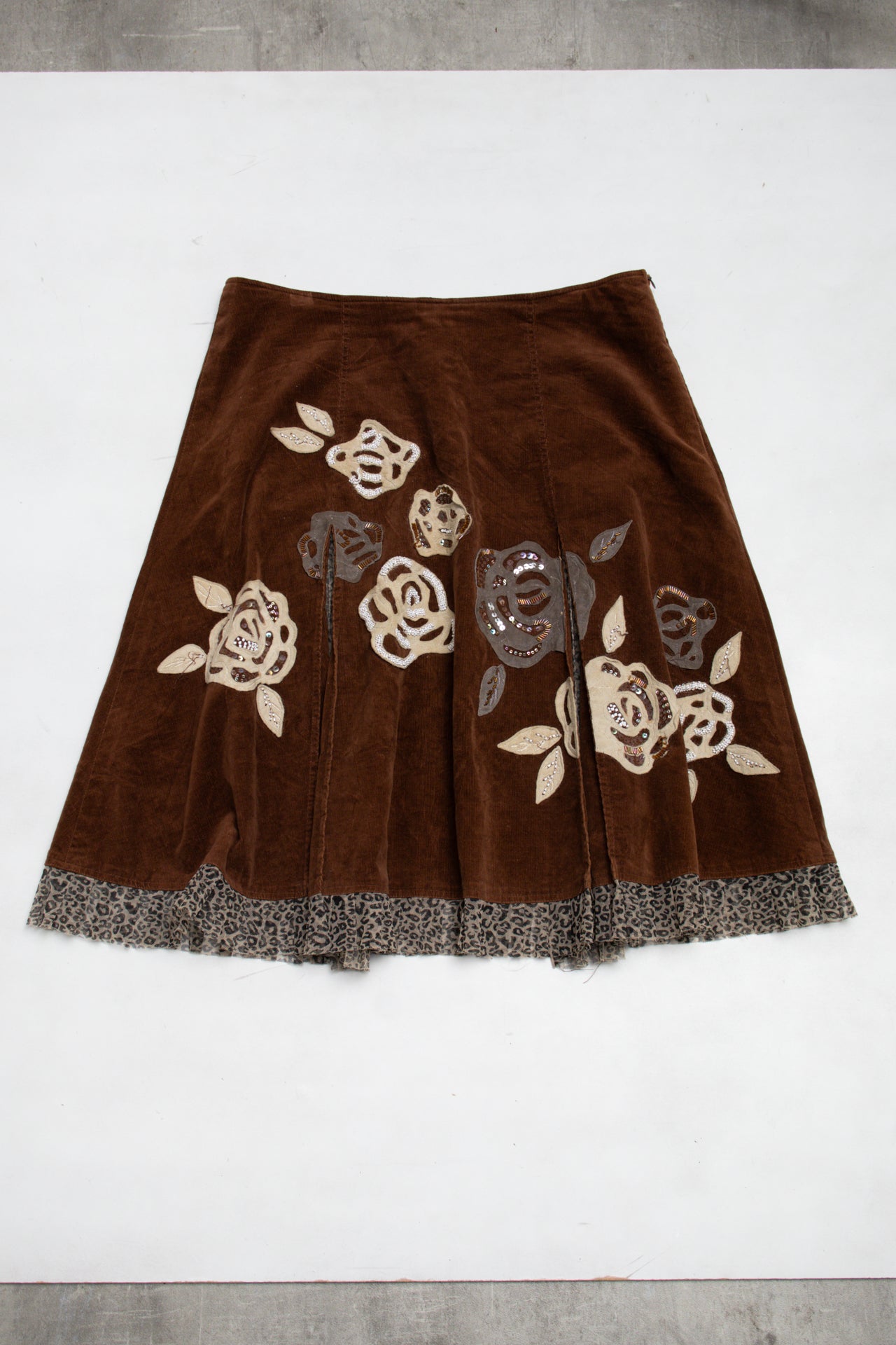 #164 Basil & Maude Skirt Brown | c. 197 | Size 14