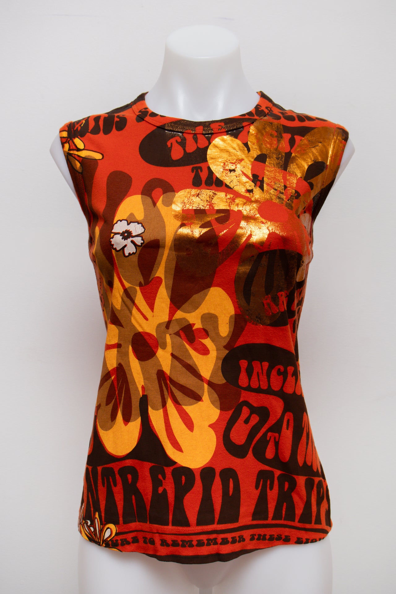 #81 Miss Sixty Tank Top Orange | c. 189 | Size 10/12