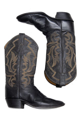 #154 Justin boots Black | c. 201 | Size AU 10