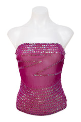 #001 Sequin Top Pink | c. 210 | Size 8