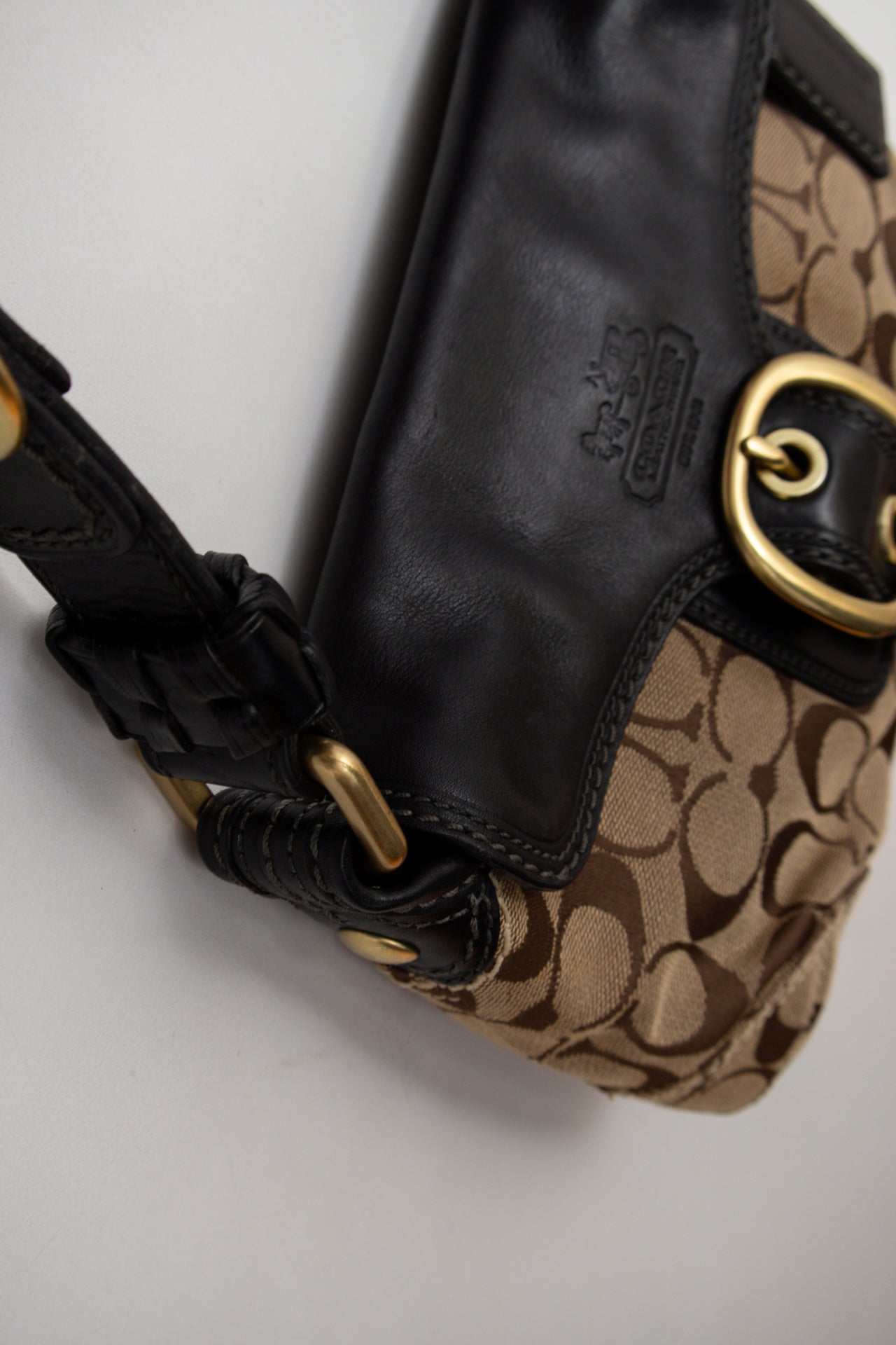 #189 Coach Shoulder Bag Brown | c. 198 | Size