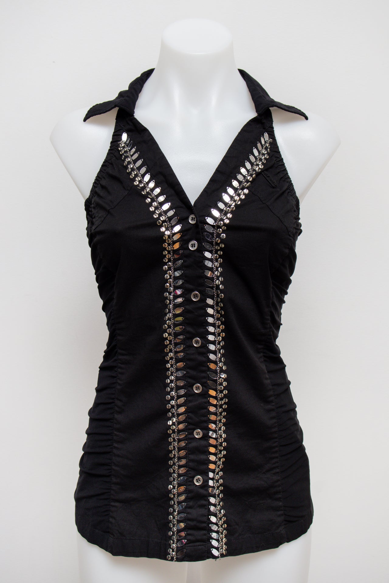 #38 Karv Halter Top Black | c. 186 | Size 10