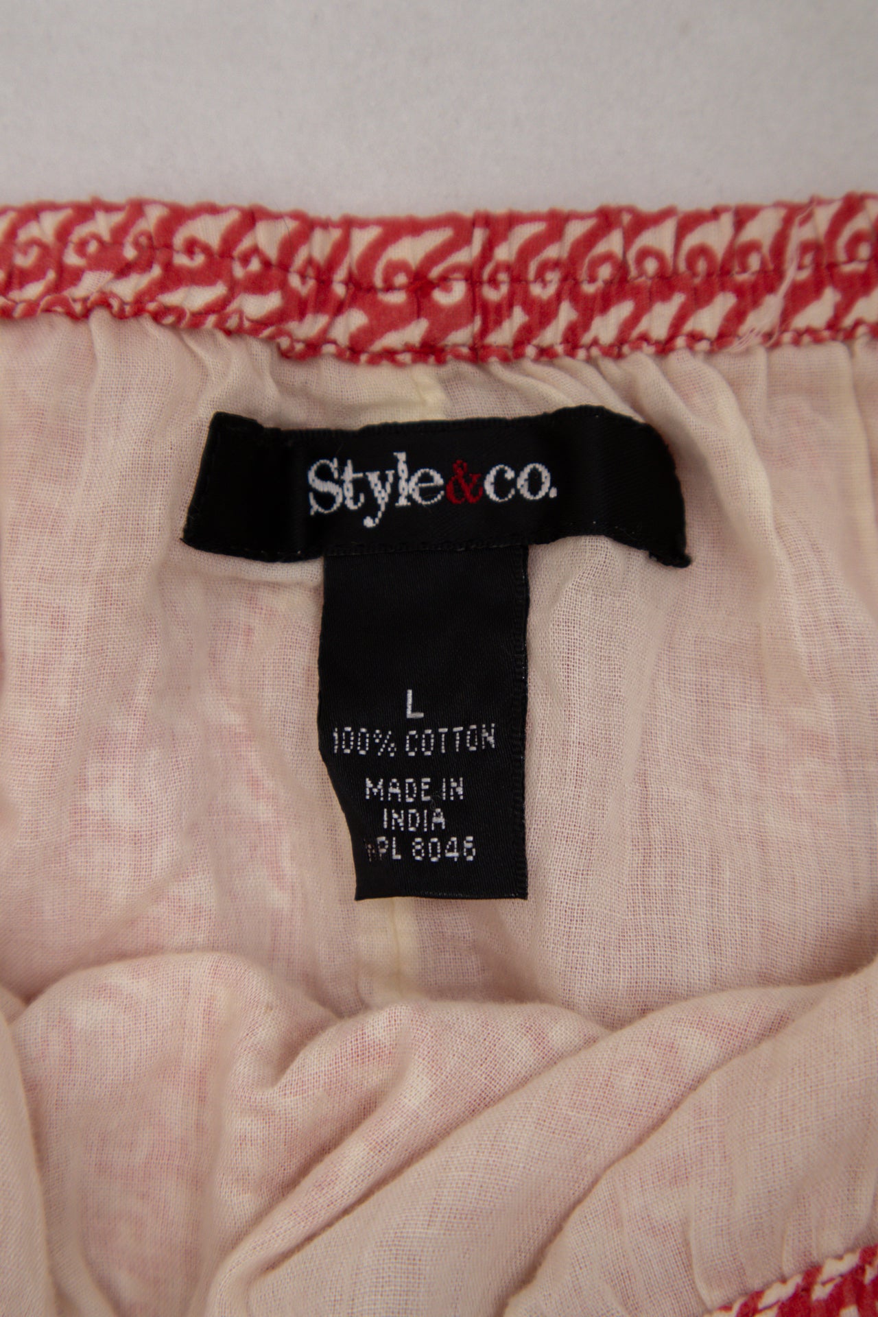 #121 Style & Co. Skirt Red | c. 200 | Size 10