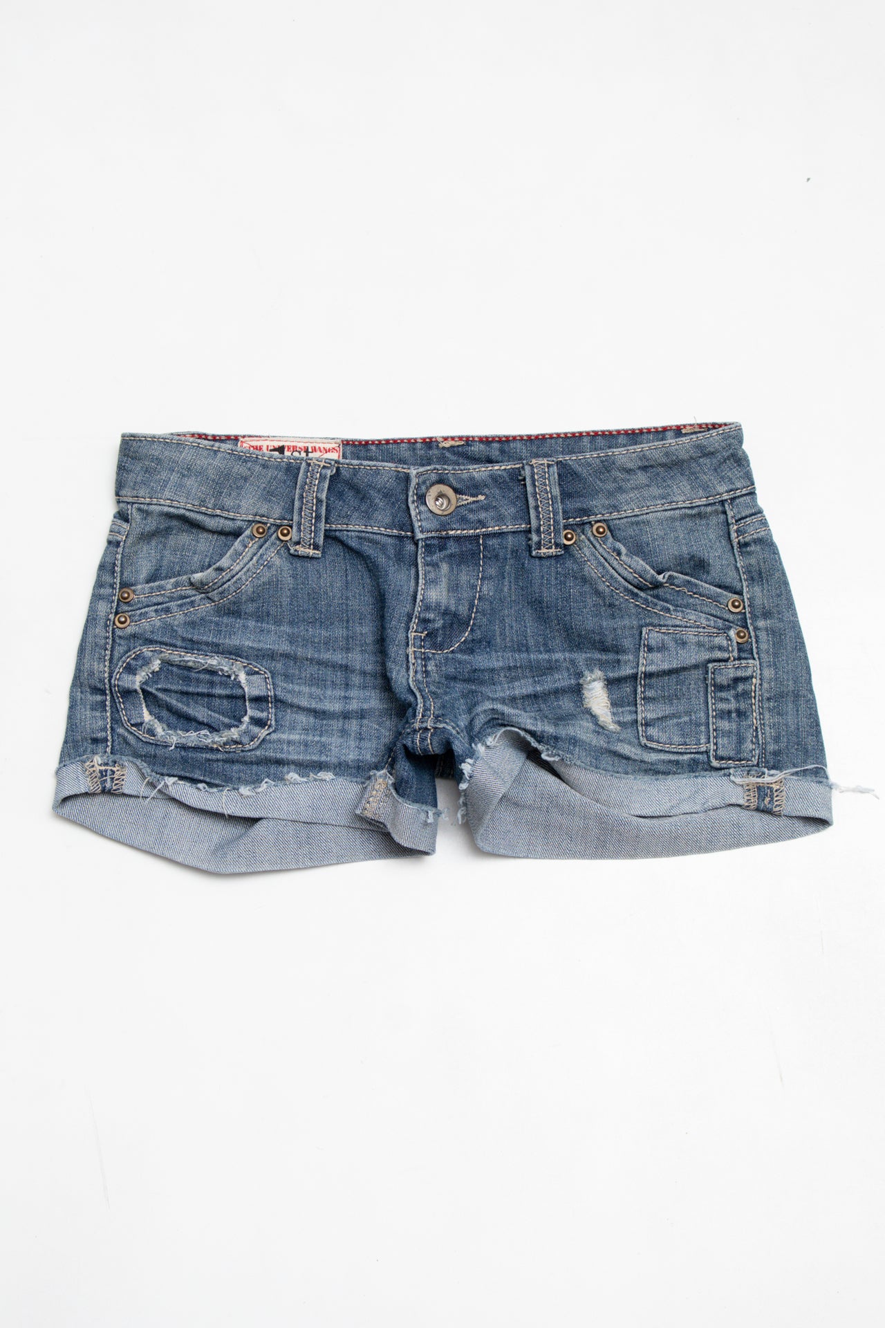 #166 The Universal Manks Denim Shorts Blue | c. 203 | Size 8