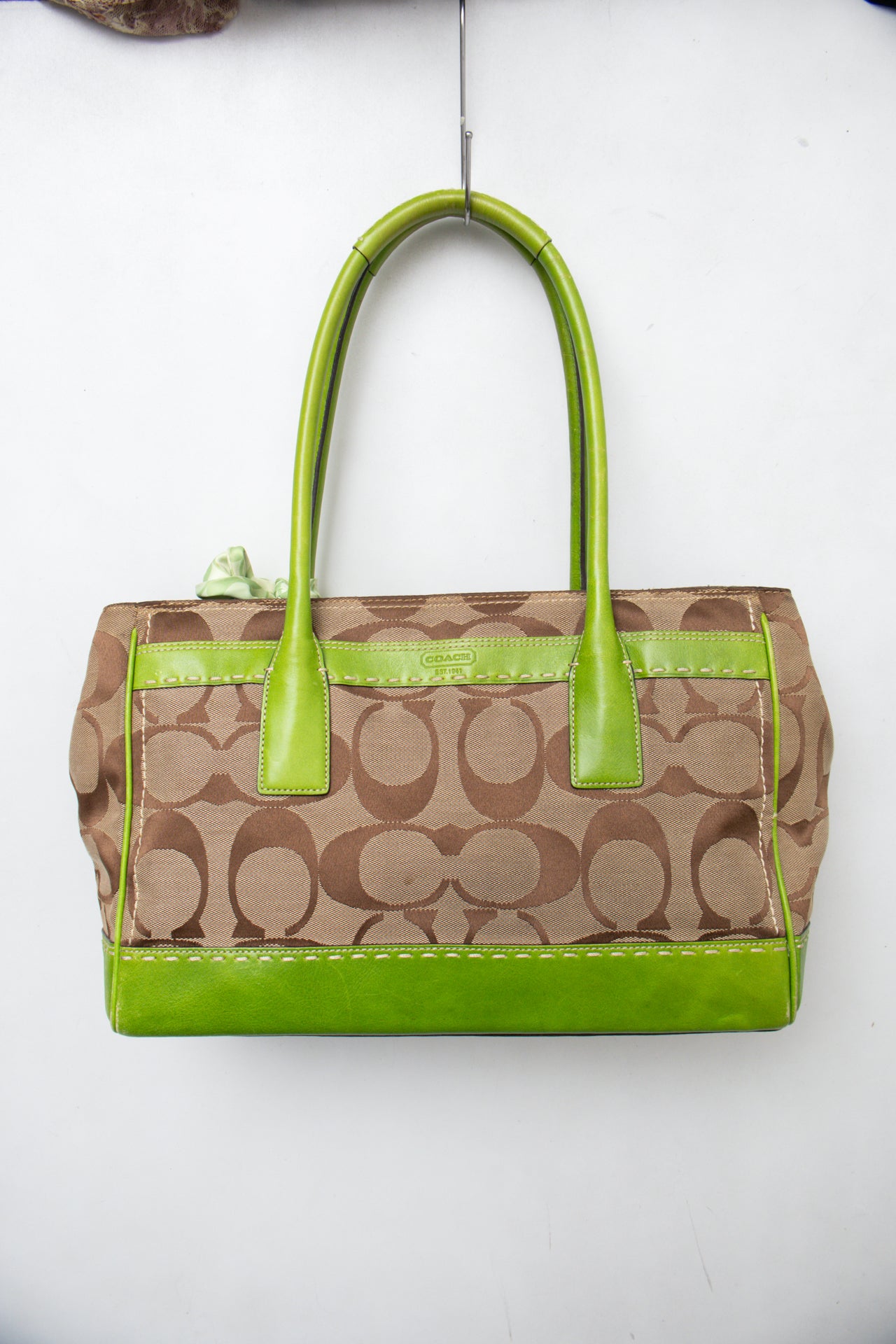 #181 Coach Shoulder Bag Green | c. 200 | Size