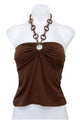 #058 Sam & Max Halter Top Brown | c. 200 | Size 8