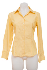 #059 Ann Taylor Long Sleeve Yellow | c. 214 | Size 8