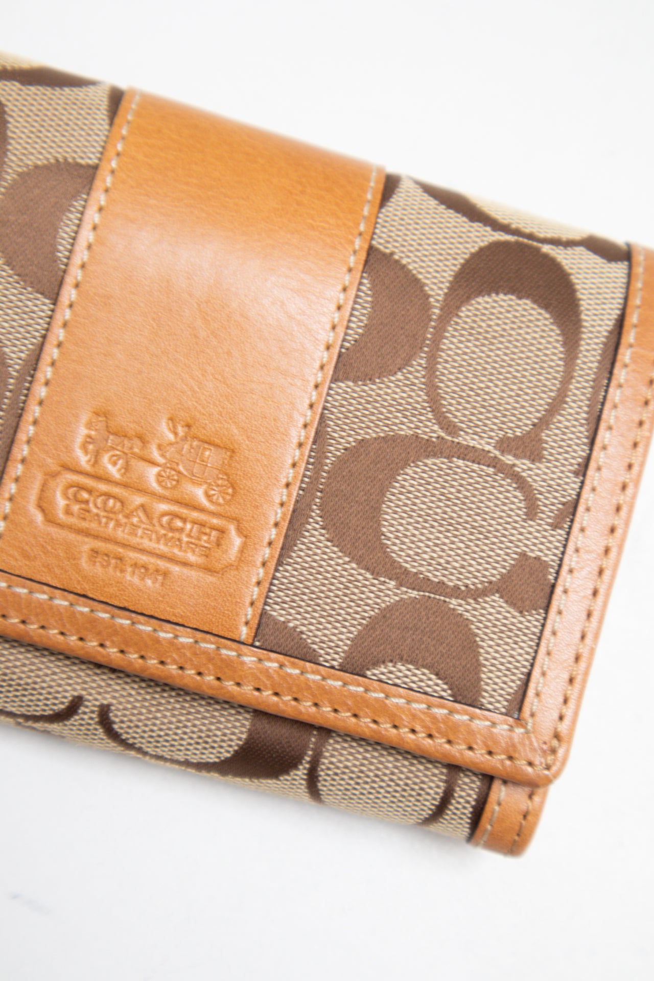 #199 Coach Wallet Brown | c. 205 | Size