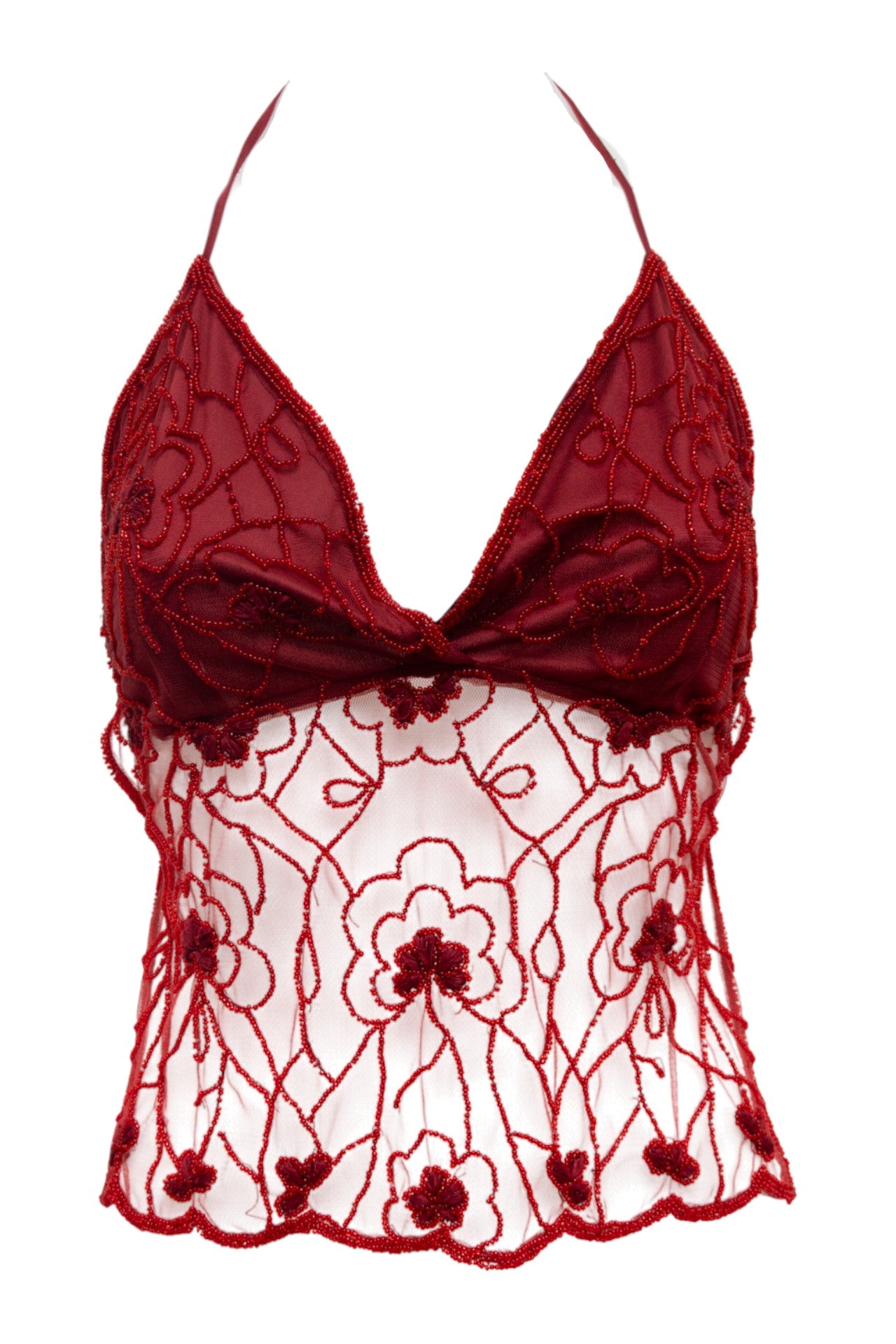 # Halter Top Red | c. | Size