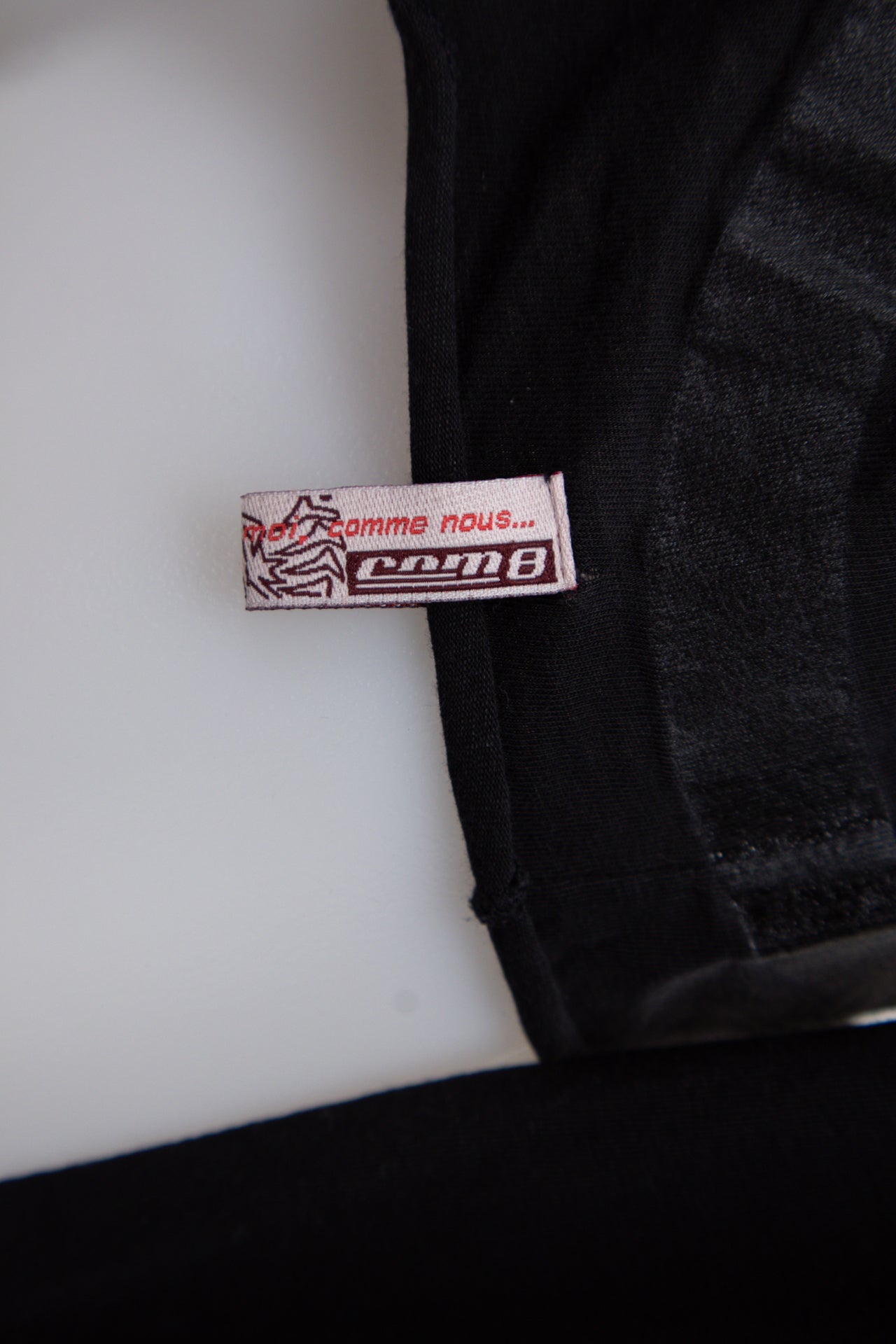 #104 Comme Nous T-shirt Black | c. 196 | Size 10