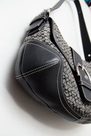 #169 Coach Shoulder Bag Black | c. 206 | Size