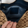 #181 Coach Clasped Bag Brown/Blue | c. 188
