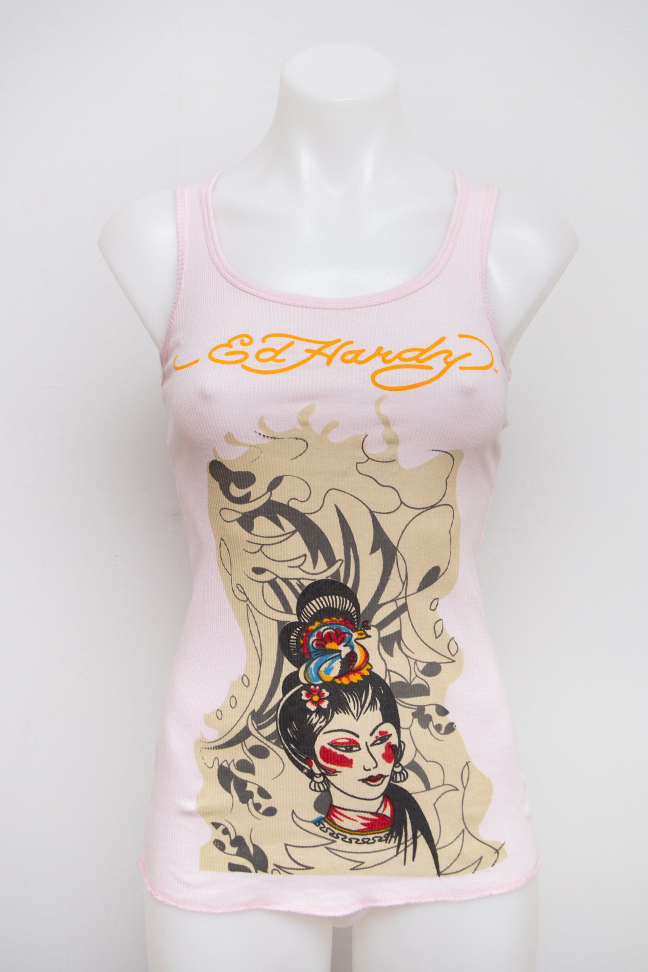 #47 Ed Hardy Tank Top Pink | c. 193 | Size 8/10